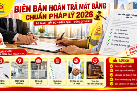 Mẫu Biên Bản Hoàn Trả Mặt Bằng Chuẩn Pháp Lý 2026