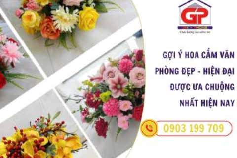 Giải pháp trang trí văn phòng với hoa để bàn: Đơn giản nhưng hiệu quả