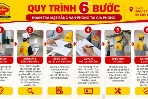 Quy Trình Hoàn Trả Mặt Bằng Văn Phòng 6 Bước Tại Gia Phong