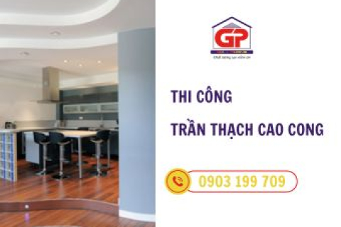 Thi công trần thạch cao cong - Giải pháp đổi mới không gian hiện đại, tinh tế