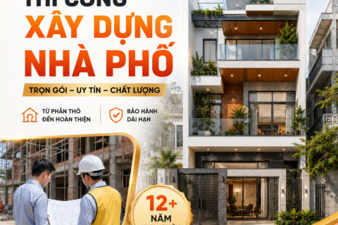 Thi Công Xây Dựng Nhà Phố Trọn Gói – Quy Trình & Báo Giá