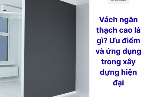 Vách ngăn thạch cao là gì? Ưu điểm và ứng dụng trong xây dựng hiện đại