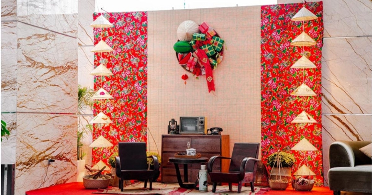 Trang trí Tết văn phòng bằng mô hình tiểu cảnh