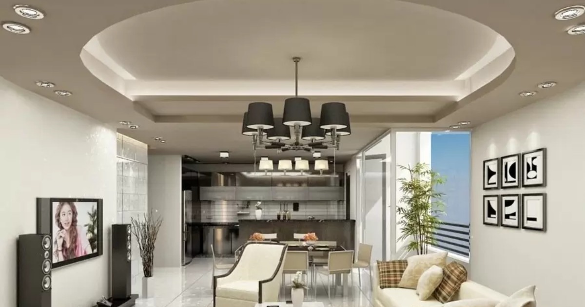 Đèn âm trần SH sơn