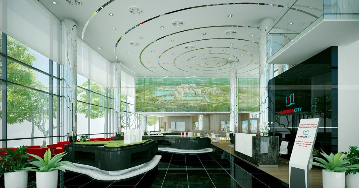Mẫu thiết kế văn phòng mở dành cho công ty bất động sản