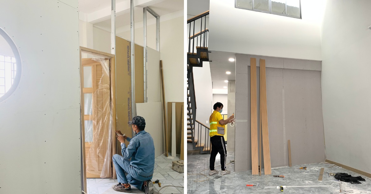 Cam kết thi công vách ngăn thạch cao tại Gia Phong