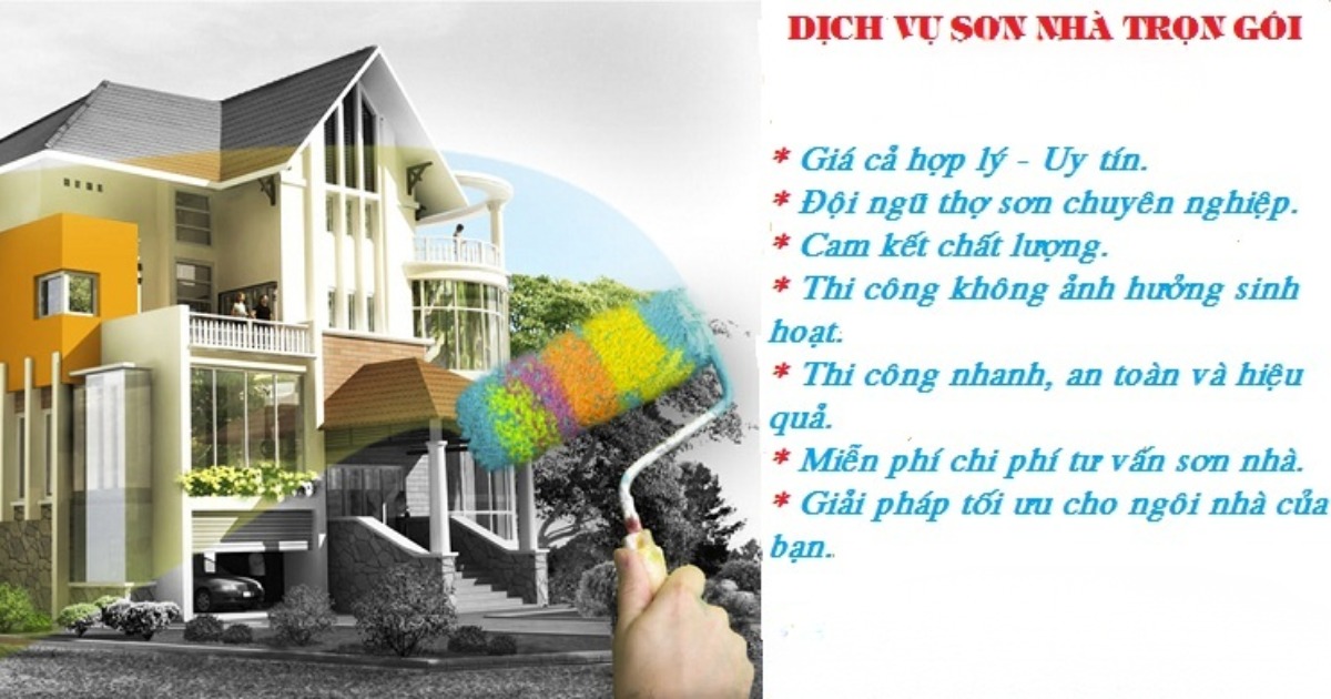 Các dịch vụ thi công sơn nhà tại Gia Phong