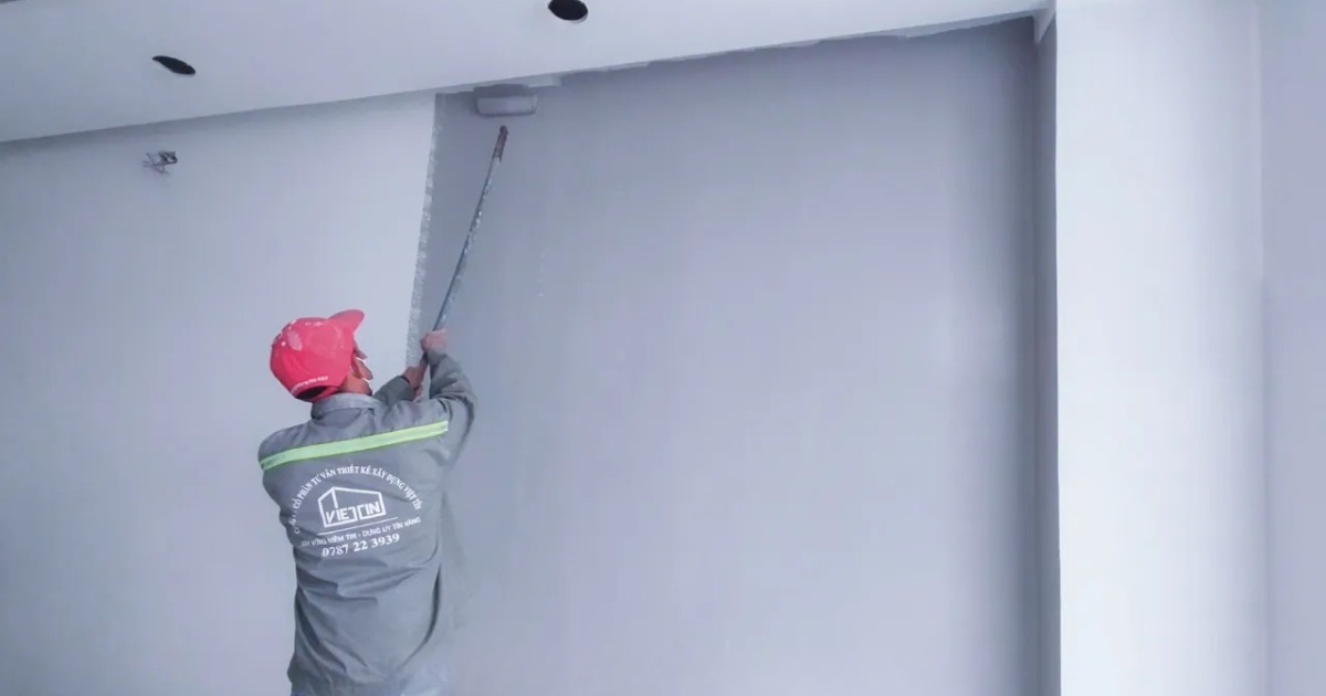 Các hạng mục công việc trong thi công sơn nhà