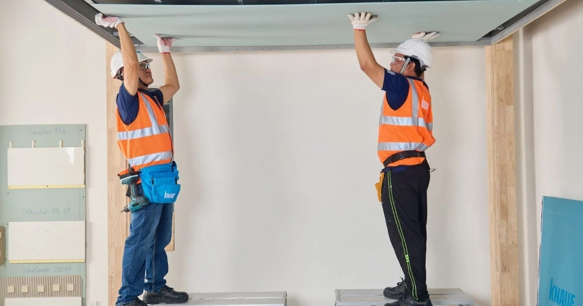 Quy trình đóng la phông trần nhà chuẩn 