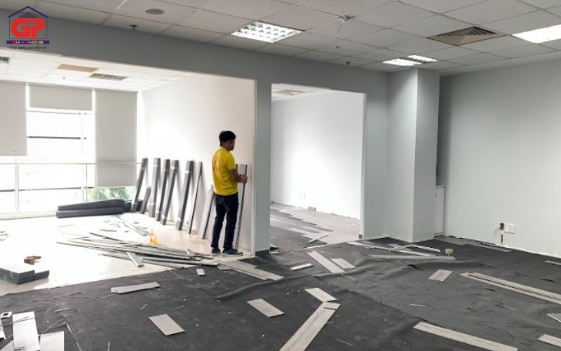 Quy trình thi công hoàn trả mặt bằng văn phòng của Gia Phong