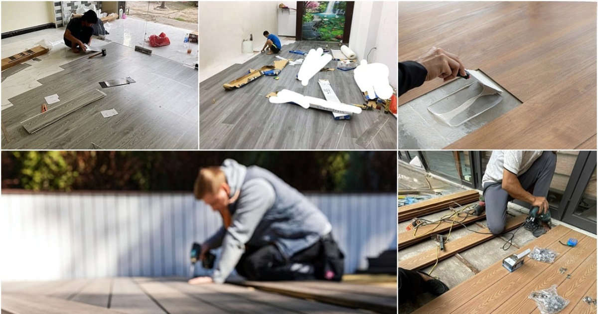 Các hạng mục công việc trong thi công sàn nhựa văn phòng