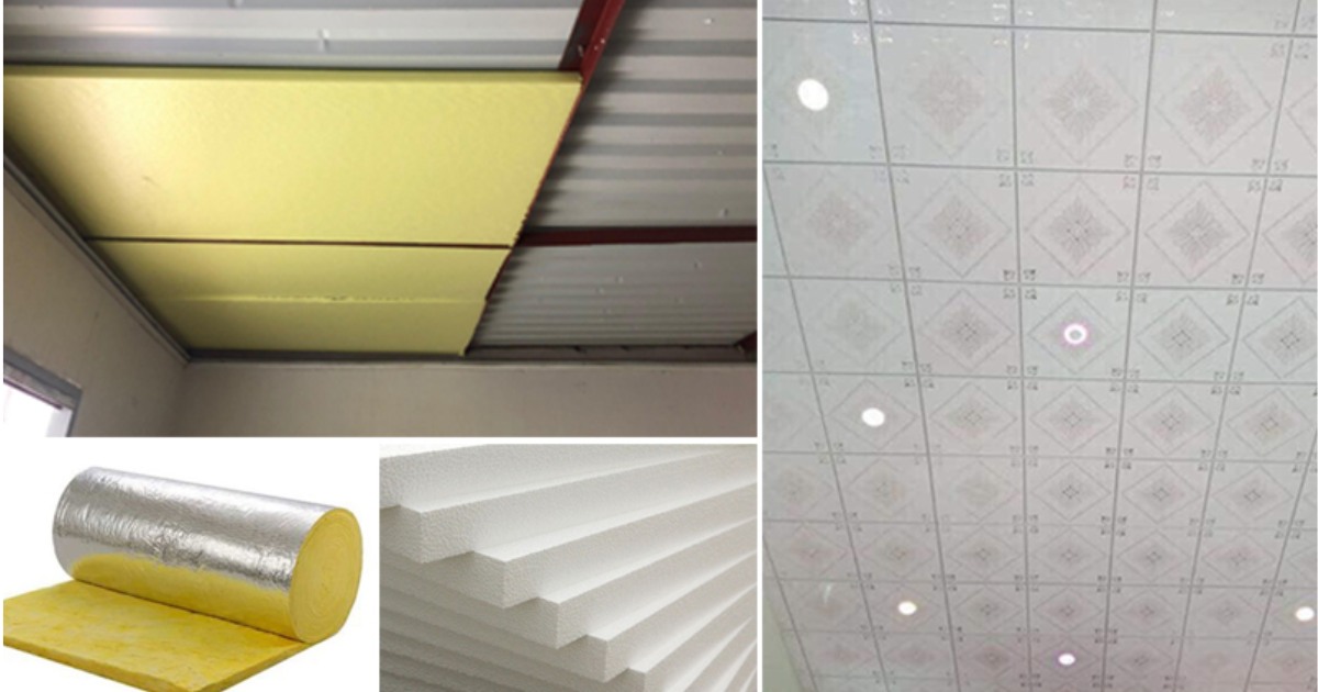 Trần thả nhựa có cách âm cách nhiệt ở mức tương đối 
