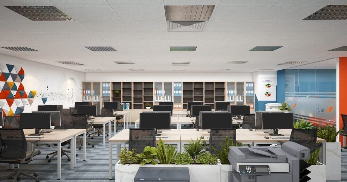 Cách setup bàn làm việc văn phòng tối ưu không gian