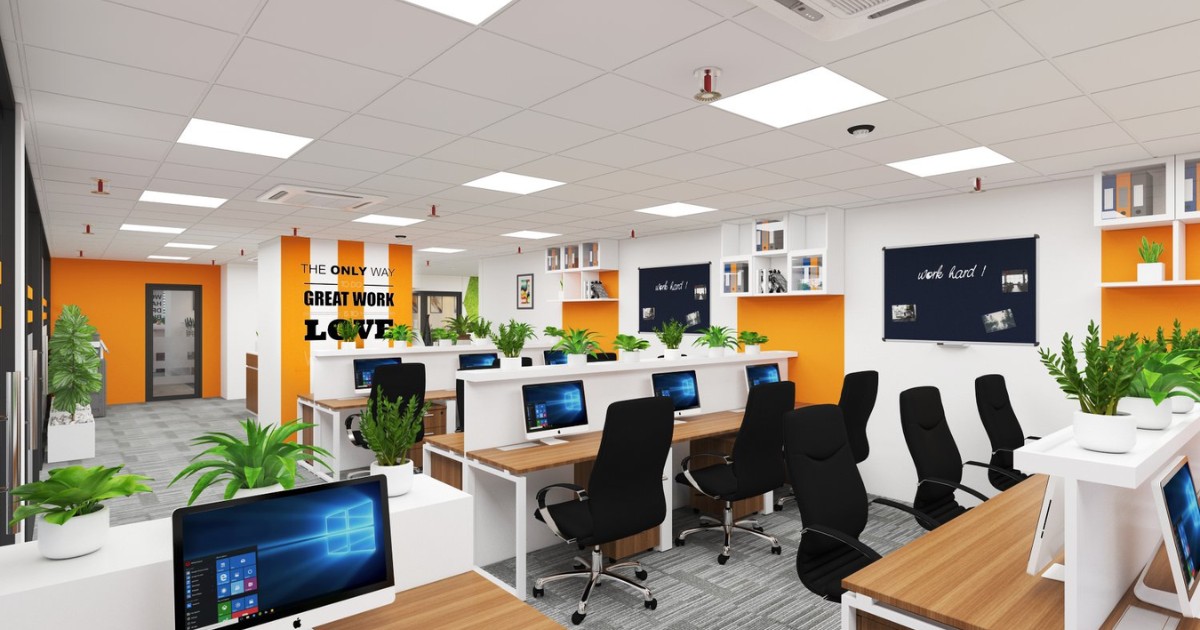 Setup phòng làm việc đa sắc màu