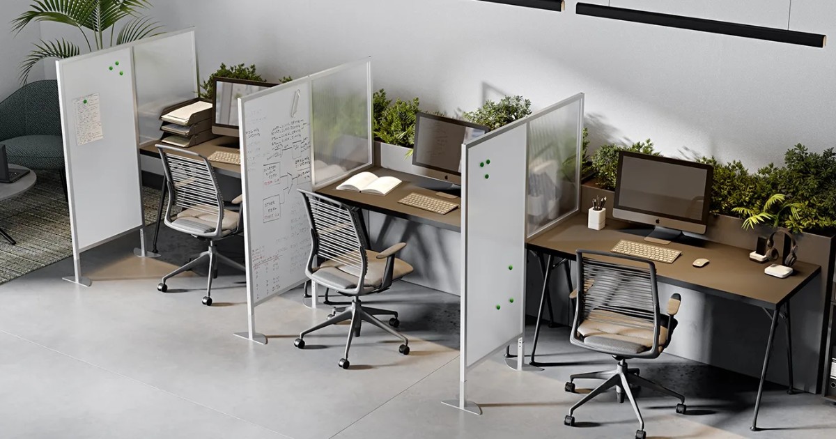 Thiết kế văn phòng có vách ngăn tối ưu diện tích