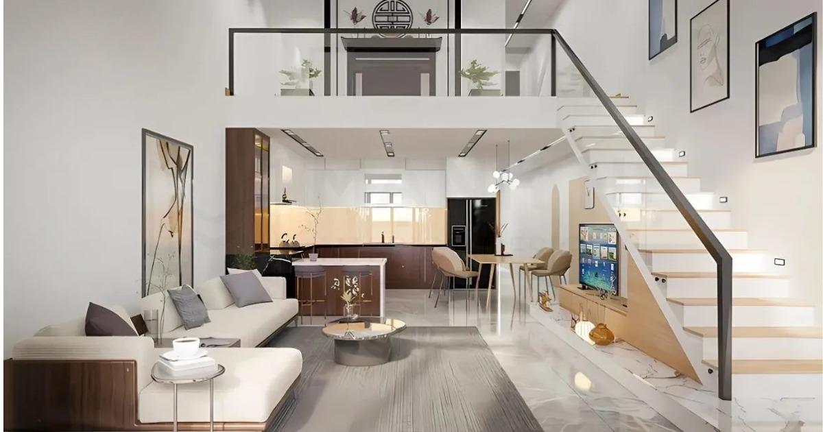 Lưu ý khi thiết kế phòng khách gác lửng