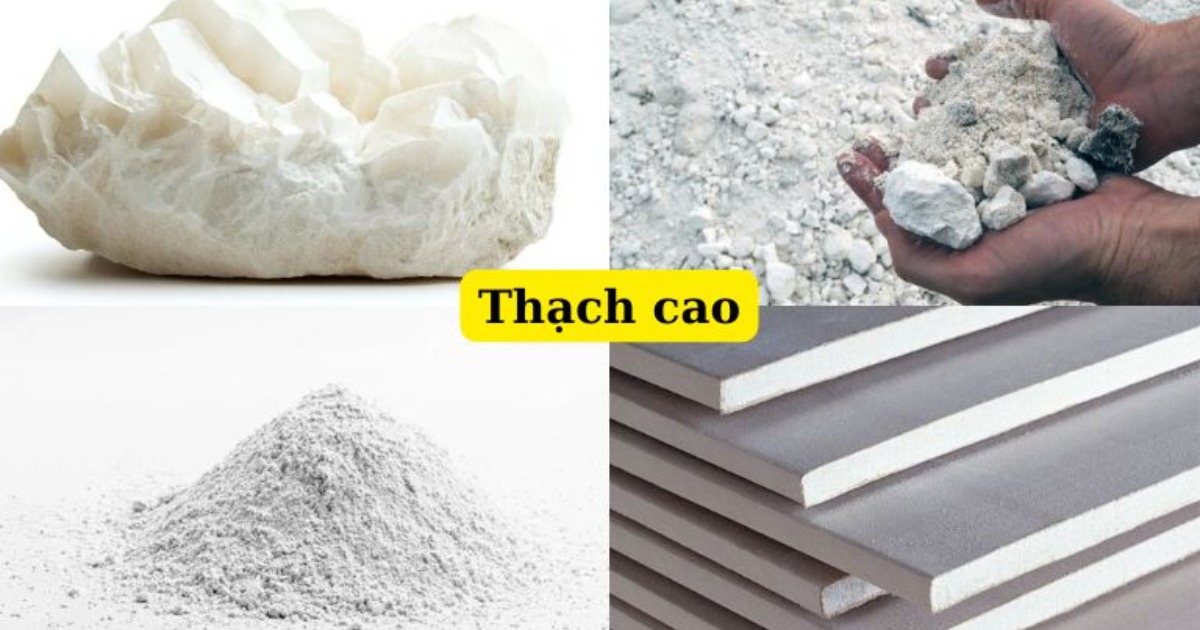 Thạch cao hay còn gọi là khoáng thạch cao