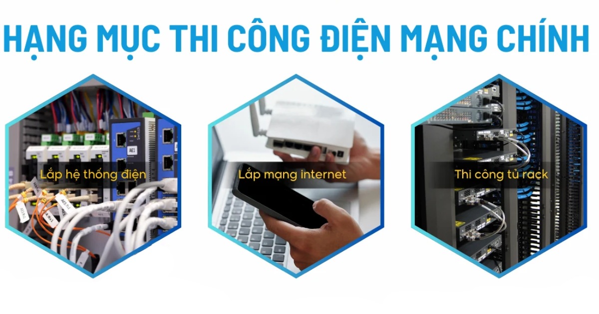 Các hạng mục công việc trong thi công điện văn phòng