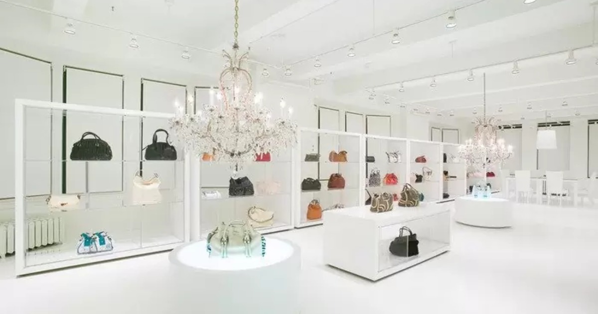 Showroom trưng bày nội thất sử dụng vật liệu thạch cao