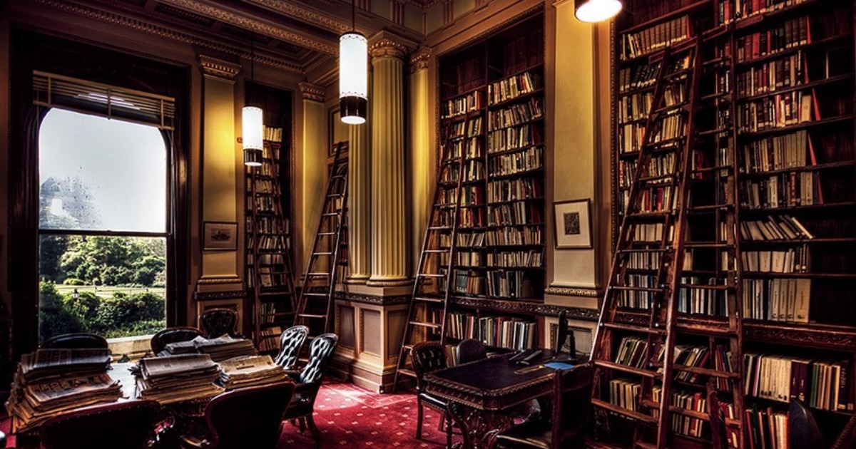 Thiết kế showroom cửa hàng sách với phong cách vintage