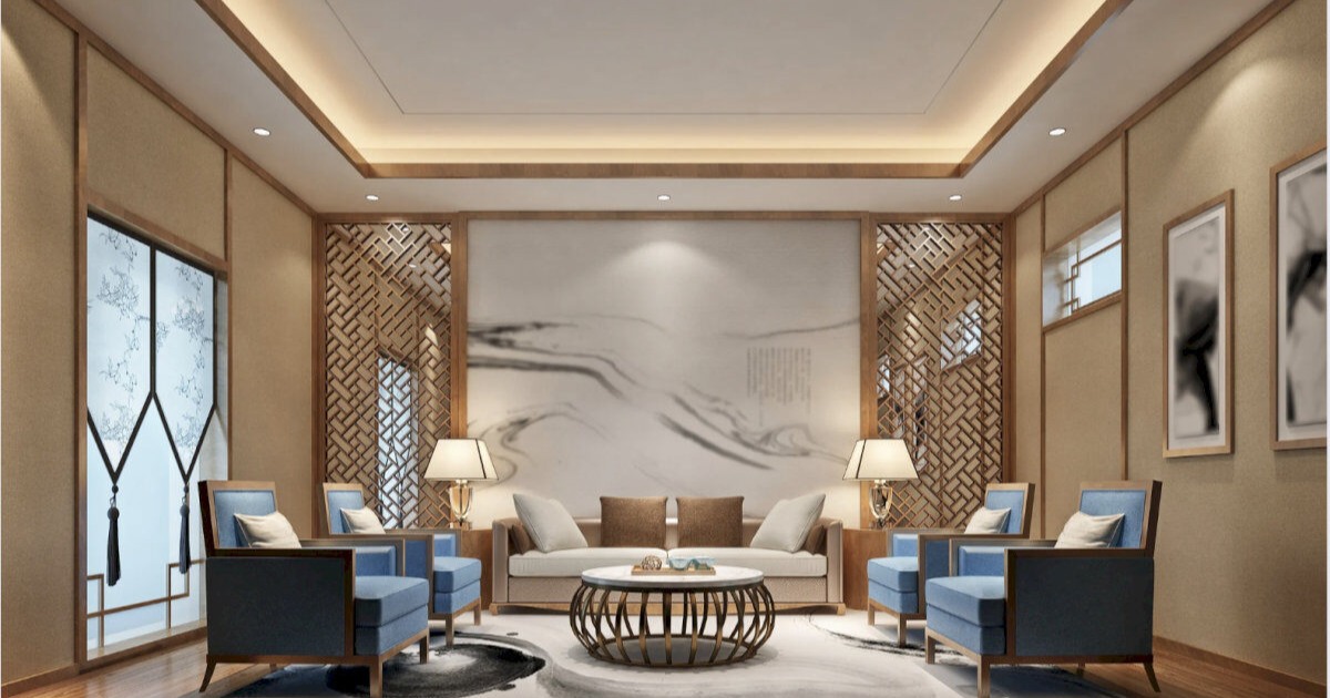 Không gian mở với cửa kính toàn bộ