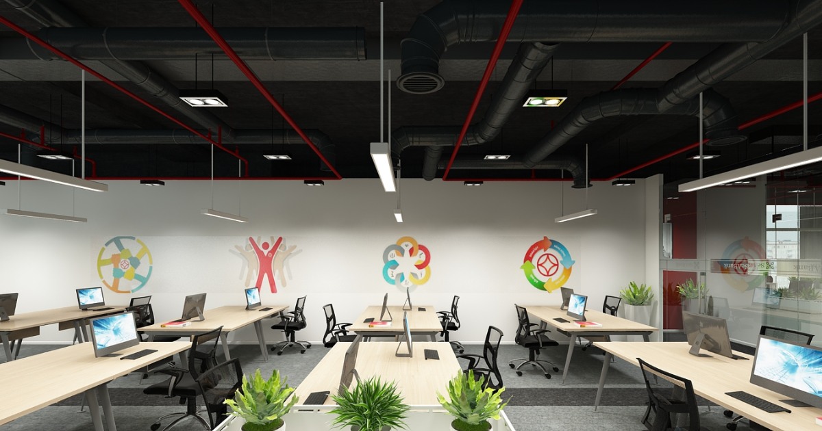 Văn phòng mở là mô hình loại bỏ tường và vách ngăn kín