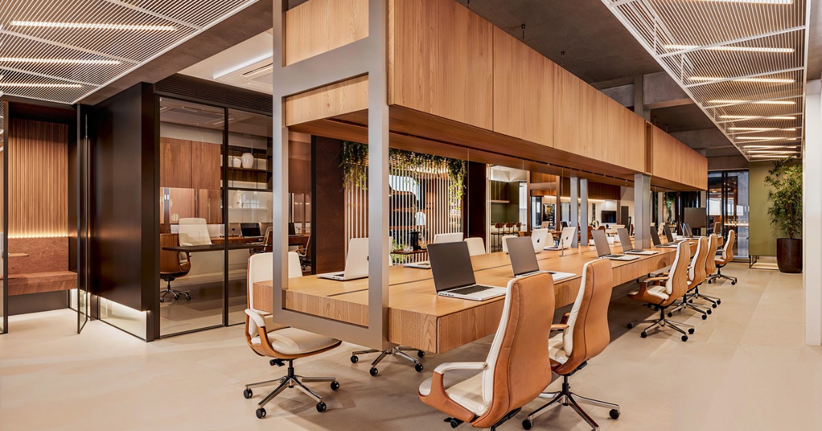 Tích hợp khu nghỉ ngơi với sofa, cà phê