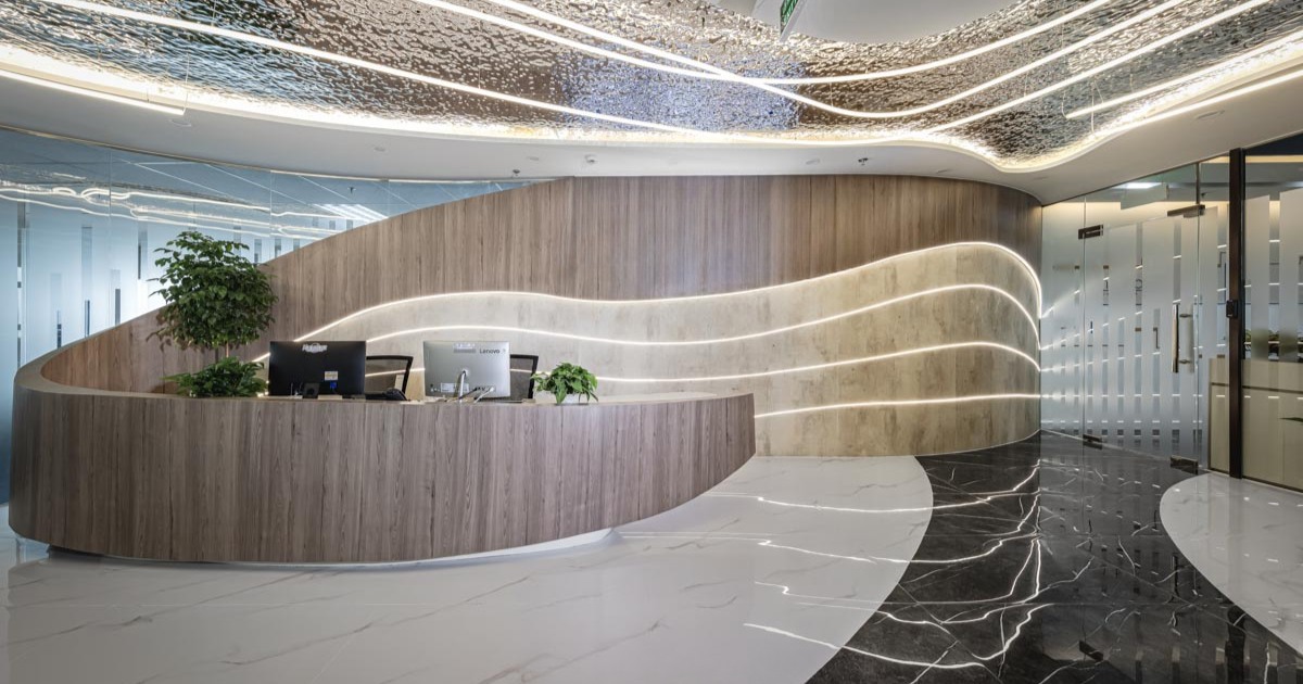 Tiêu chuẩn thiết kế văn phòng làm việc cho quầy lễ tân