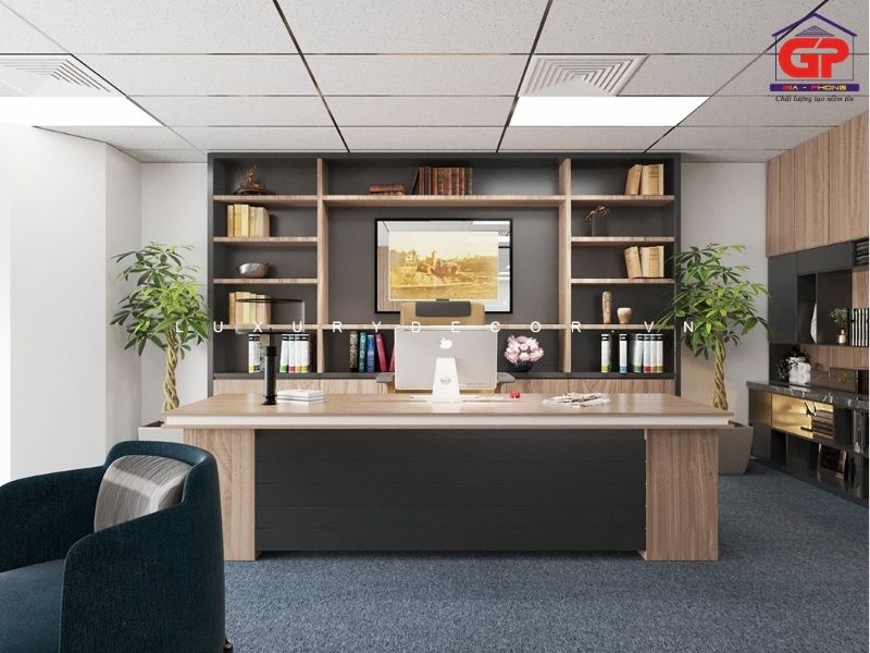 Hình ảnh văn phòng giám đốc sang trọng hiện đại