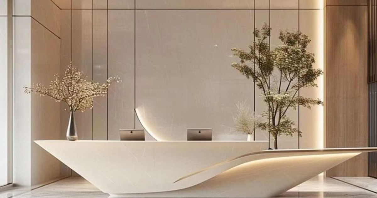 Quầy lễ tân QLT07