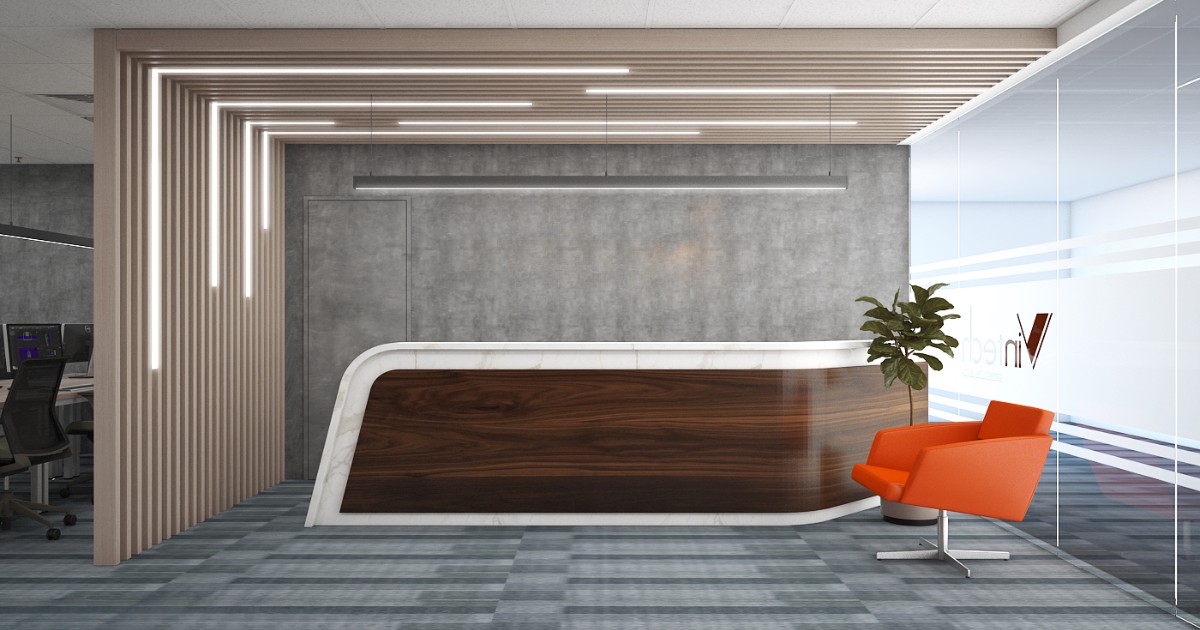 Quầy lễ tân nhập khẩu LV-Q09