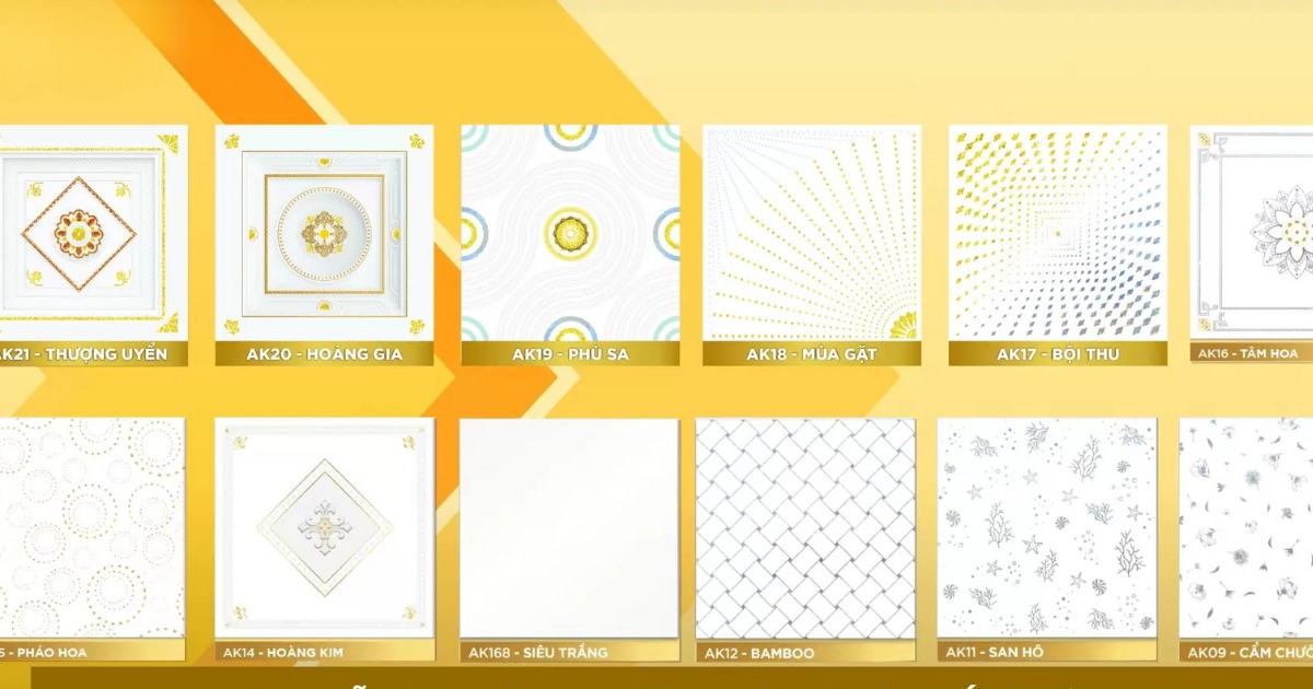 La phông thạch cao được phân loại thành 4 loại chính