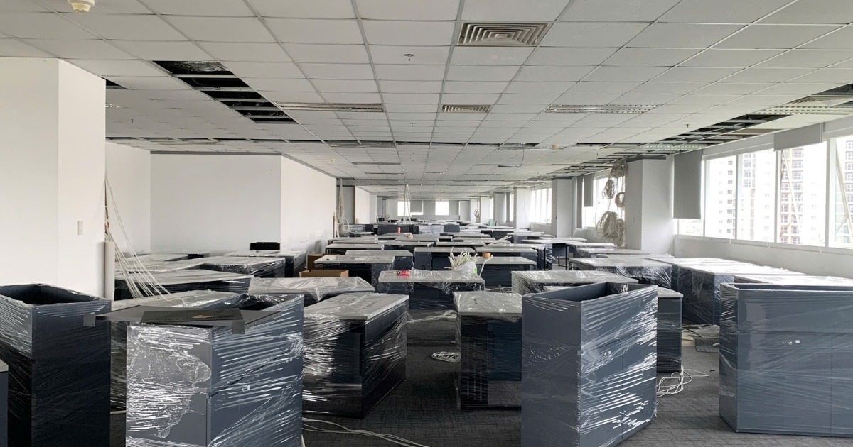 Một số hình ảnh mới nhất về thi công hoàn trả mặt bằng văn phòng tại Gia Phong