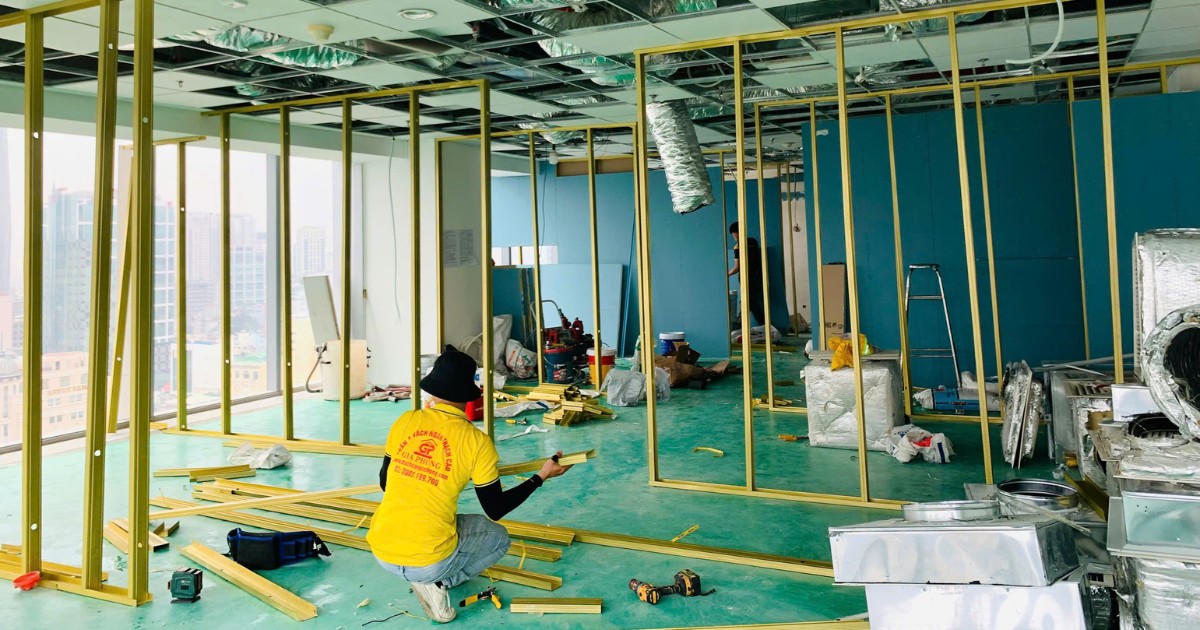 Một số hình ảnh thi công văn phòng tiêu biểu tại Gia Phong