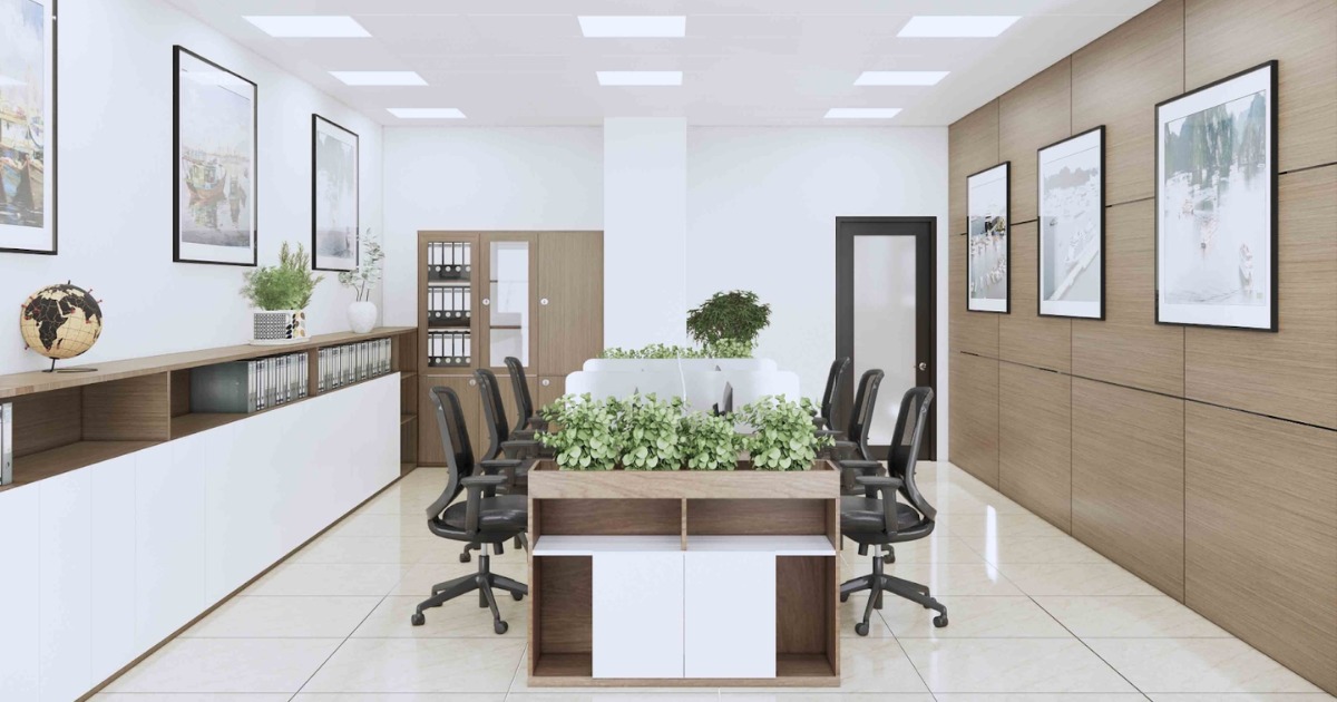 Mẫu thiết kế văn phòng công ty diện tích 20m²