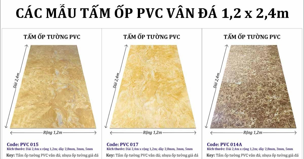 Tấm nhựa giả đá được phân loại chi tiết theo nhiều tiêu chí nhằm đáp ứng nhu cầu đa dạng 