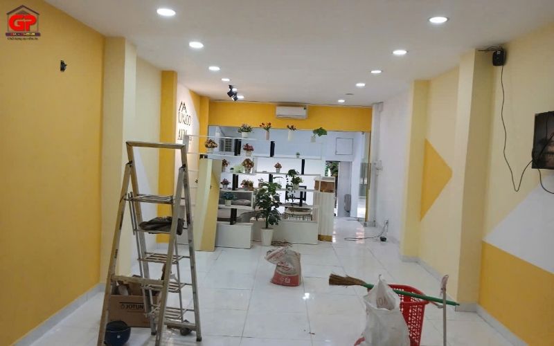 Thi công sơn nước cho văn phòng nhà ở showroom doanh nghiệp