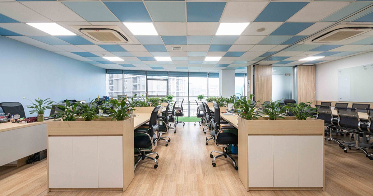 Thiết kế văn phòng xanh là tập trung thiết kế tạo ra không gian làm việc bền vững