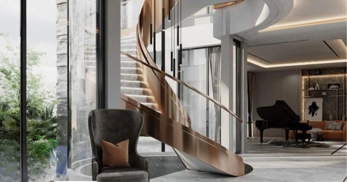 Văn phòng công nghệ cầu thang xoắn