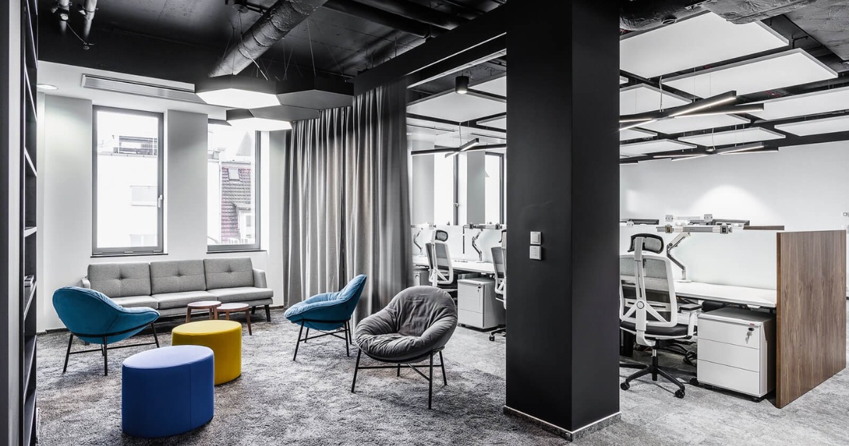 Văn phòng luật sang trọng tông xám đen