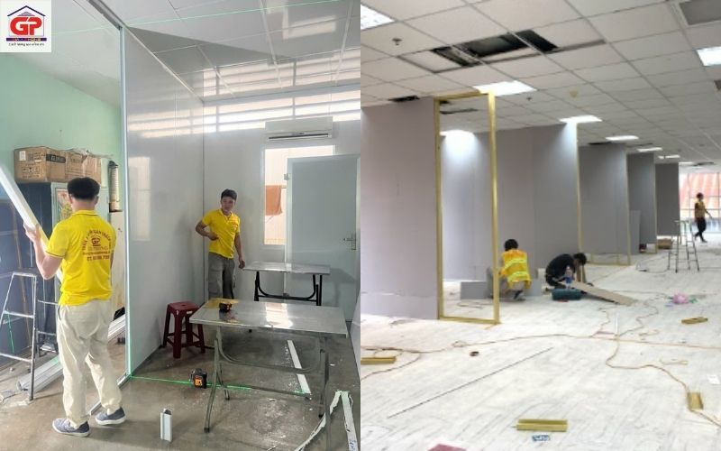 Quy trình thi công vách ngăn panel tại Gia Phong