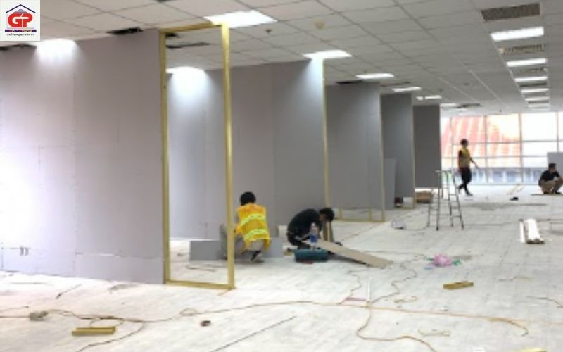 Dịch vụ thi công vách ngăn thạch cao cho nhà ở, văn phòng và cửa hàng