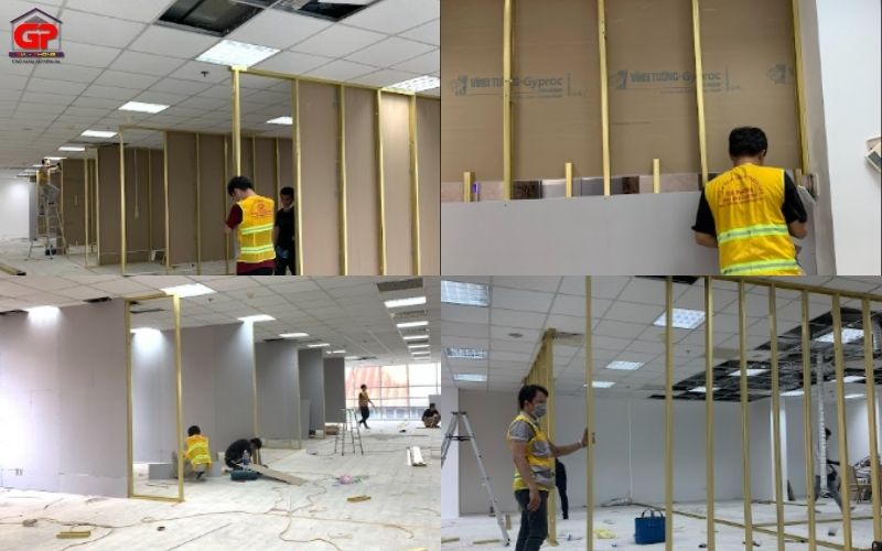 Ứng dụng của vách ngăn thạch cao trong nhà ở và công trình thương mại