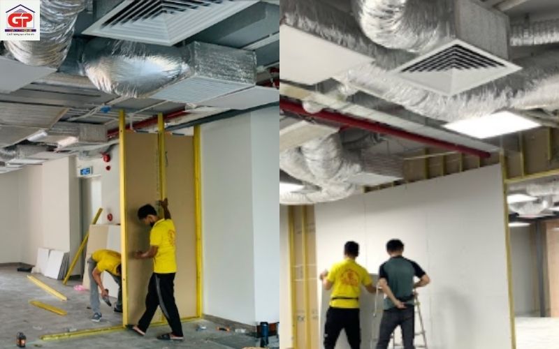 Dịch vụ thi công vách ngăn thạch cao cho nhà ở, văn phòng và cửa hàng