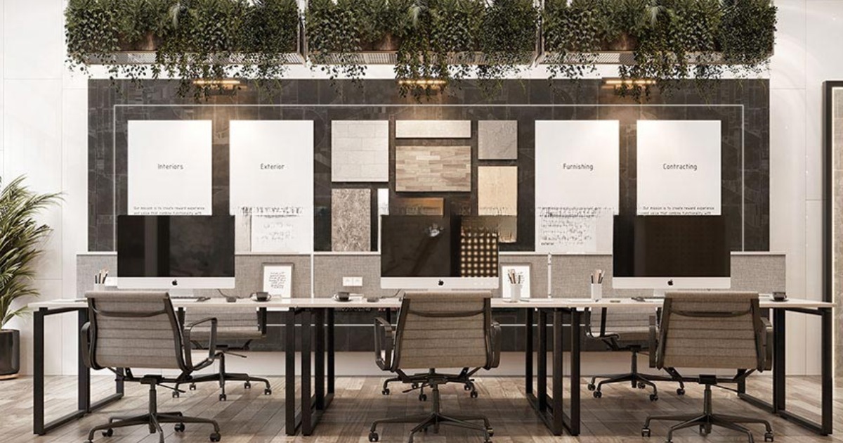 Ý tưởng 3: Sang trọng đen – vàng đồng, đá marble + gỗ óc chó