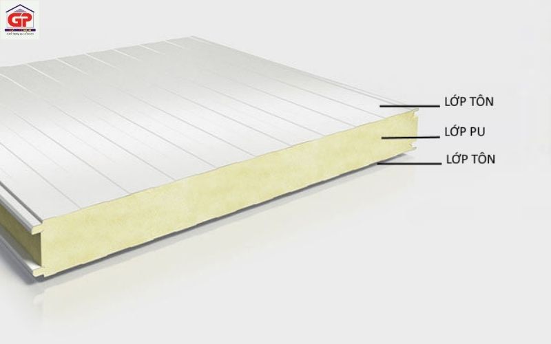 Cấu tạo vách ngăn panel với lớp lõi và bề mặt tấm panel