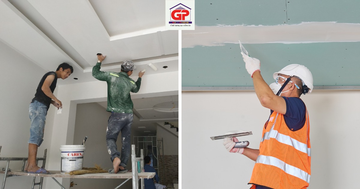 Hướng dẫn cách đóng trần thạch cao giật cấp