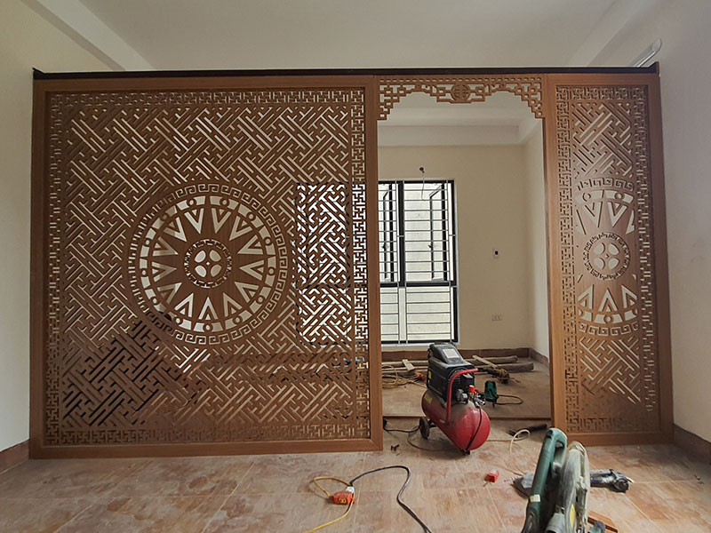 Mẫu vách ngăn CNC đẹp ấn tượng