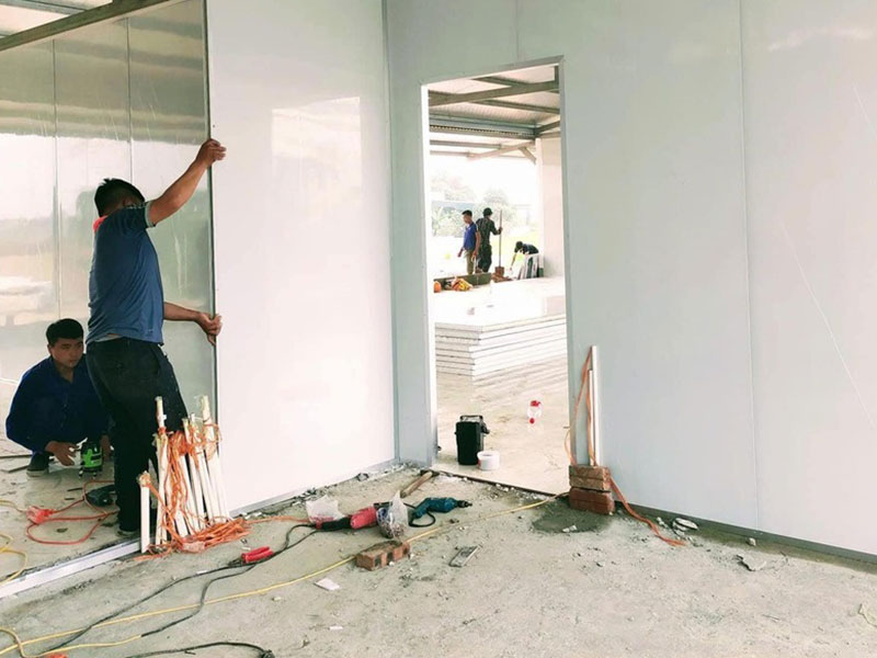 Mẫu vách ngăn panel cho nhà xưởng