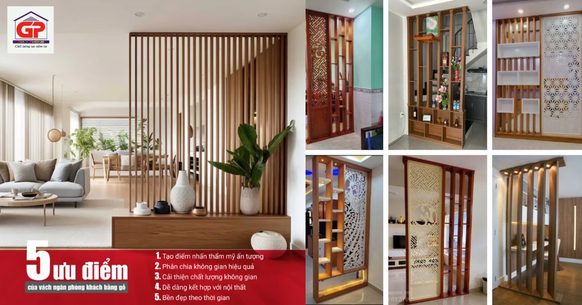 Những lợi ích khi sử dụng vách ngăn gỗ